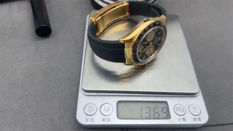 VS Factory Daytona 116518LN Golden Monster Replica | 137g Weighted Clone 4131 - Image 6