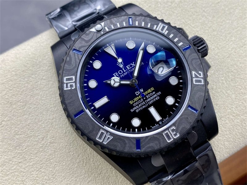 VS Factory Submariner Gradient Blue DLC Black Steel (VS3135) - Image 6