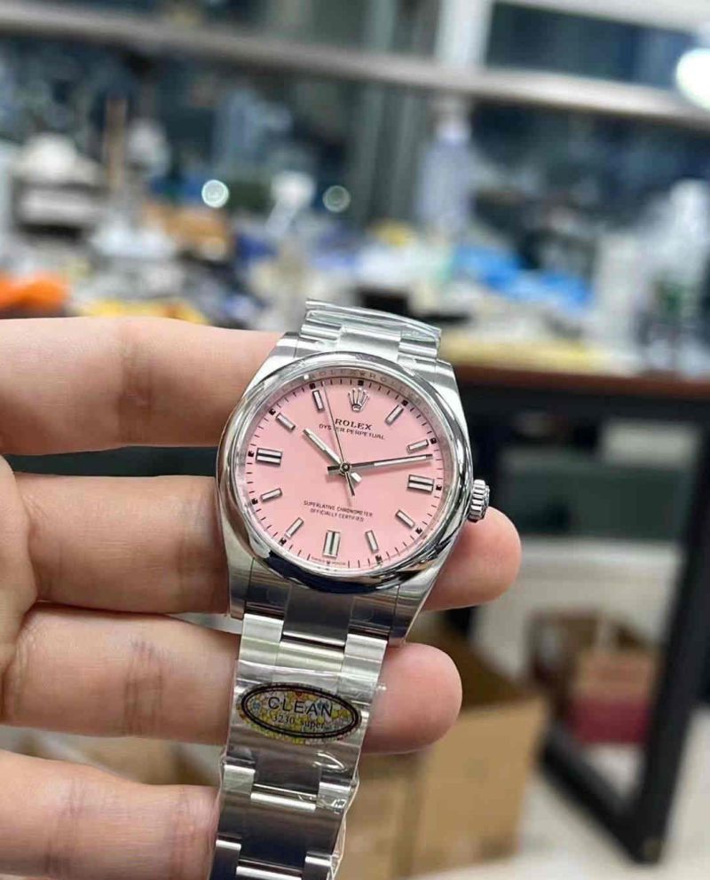 Clean Factory 126000 Pink Dial 36mm OP Replica - Image 6