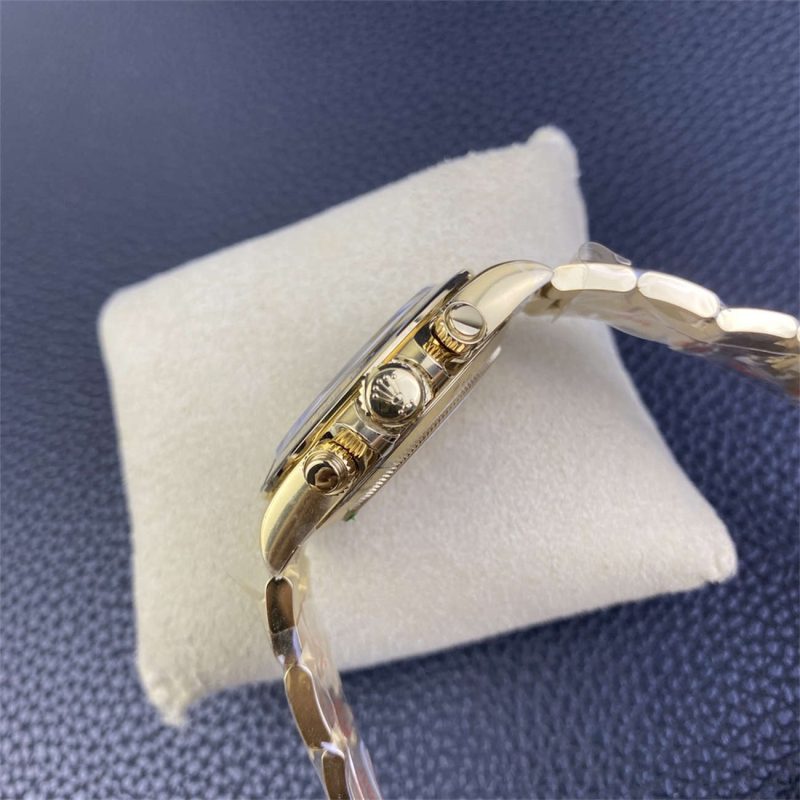 Rolex Daytona 116508 Green Dial Replica – Clean Factory Yellow Gold 4130 - Image 7