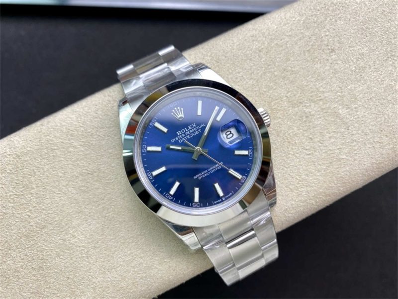 VS Factory Rolex Datejust 41 126300 Blue Dial Replica Watch - Image 7