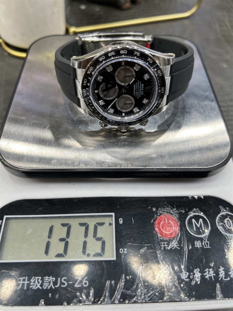 VS Factory Daytona 126519LN Diamond Dial 1:1 Replica – 138g Weighted - Image 7