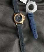 VSF Panerai PAM01074 Bronze Submersible 42mm Blue Dial Replica Watch - Image 7