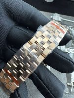 3B Factory Rolex 127385TBR 0003 Replica – Rose Gold Diamond Bezel Honeycomb Dial - Image 7