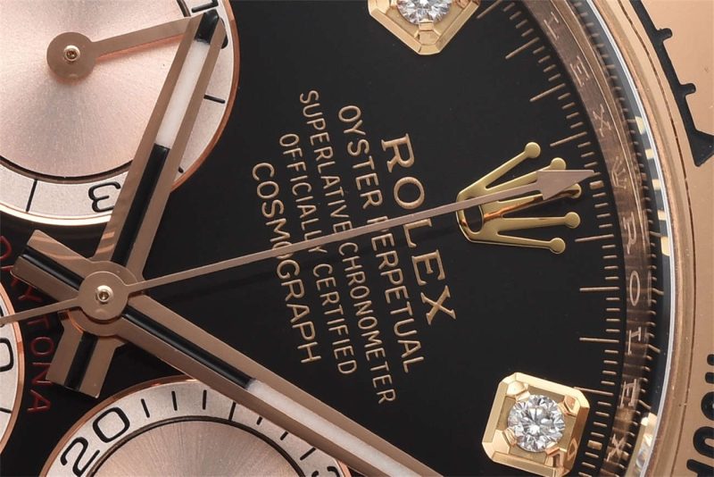 Clean Factory Rolex Daytona 126505 Diamond Dial Replica - Rose Gold (4131 Movement) - Image 8