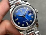 Rolex Day-Date 36 White Gold Blue Dial 1:1 Replica – 36mm President - Image 8