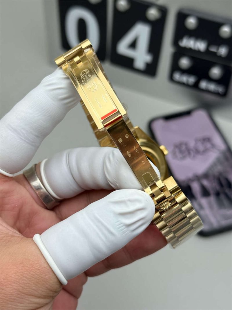 Rolex Day-Date 40 228238 Green Replica (QF Factory) – 195g Tungsten Gold - Image 8