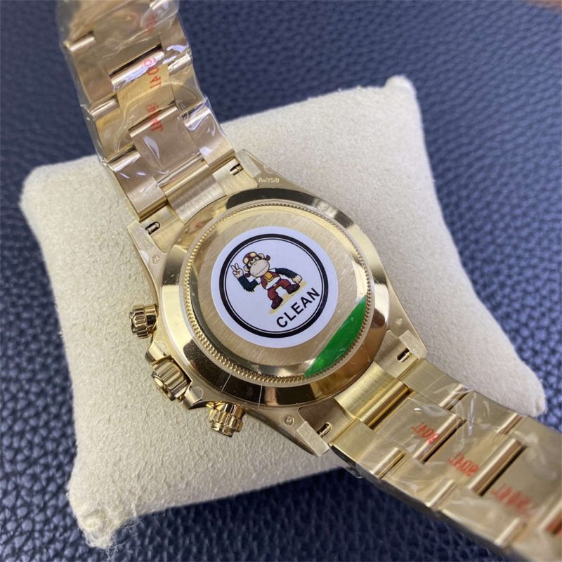 Rolex Daytona 116508 Green Dial Replica – Clean Factory Yellow Gold 4130 - Image 8
