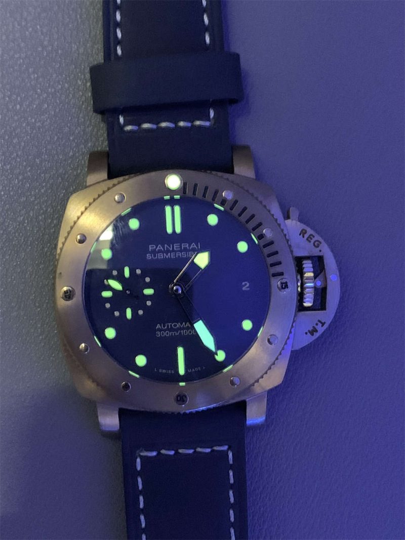 Panerai PAM01074 Replica – VS Factory Submersible Bronzo 42mm Blue Dial - Image 8