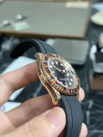 VS Factory Replica Rolex Yacht-Master 40 116695SATS Rose Gold Candy Bezel - Image 8