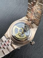 3B Factory Rolex 127385TBR 0003 Replica – Rose Gold Diamond Bezel Honeycomb Dial - Image 8