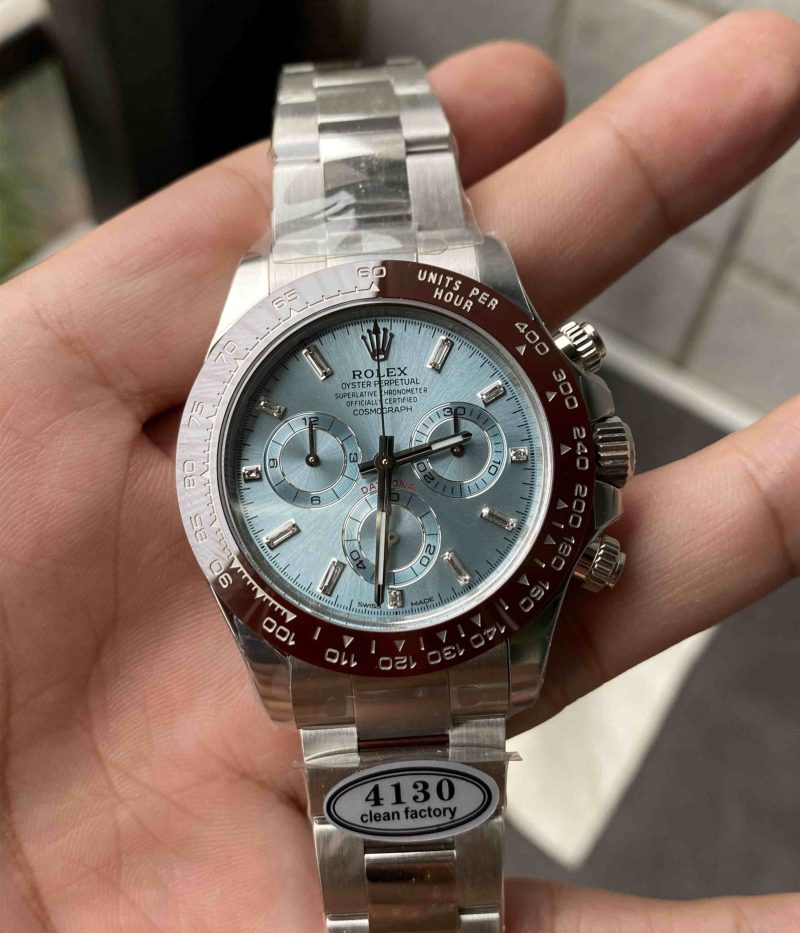 Clean Daytona 126506 Ice Blue – 40mm Platinum Replica - Image 8