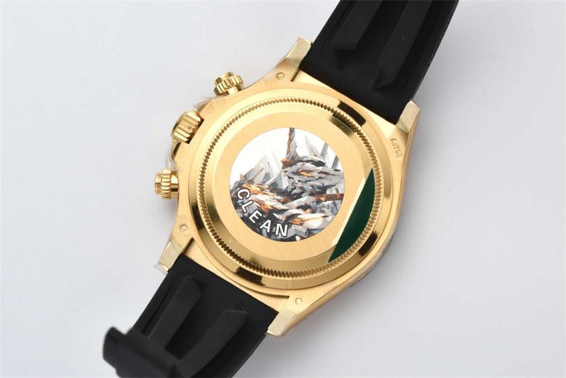 Rolex Daytona 116518LN Black Dial Replica – Clean Factory 18K Gold - Image 9