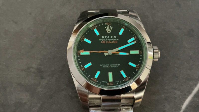 VS Factory Rolex Milgauss 116400GV Green Glass 904L Steel [Real Green Sapphire] - Image 9