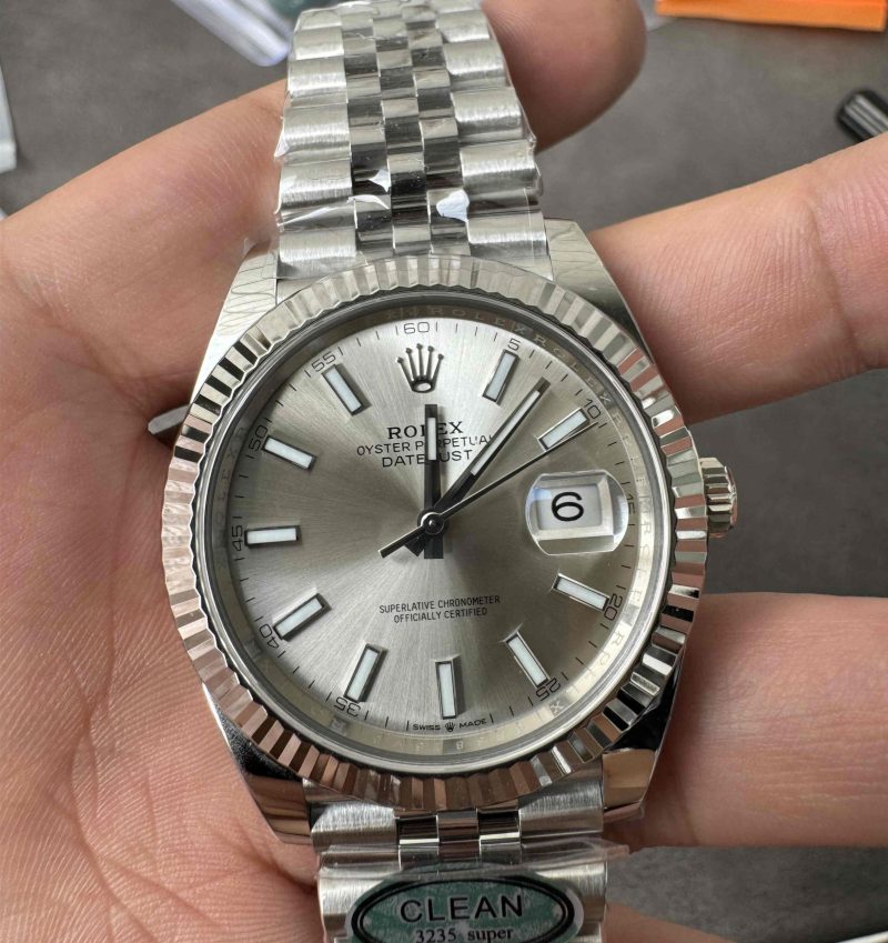Clean Factory Datejust 126334 Silver Dial 41mm Replica - 904L Steel, 3235 Clone - Image 9