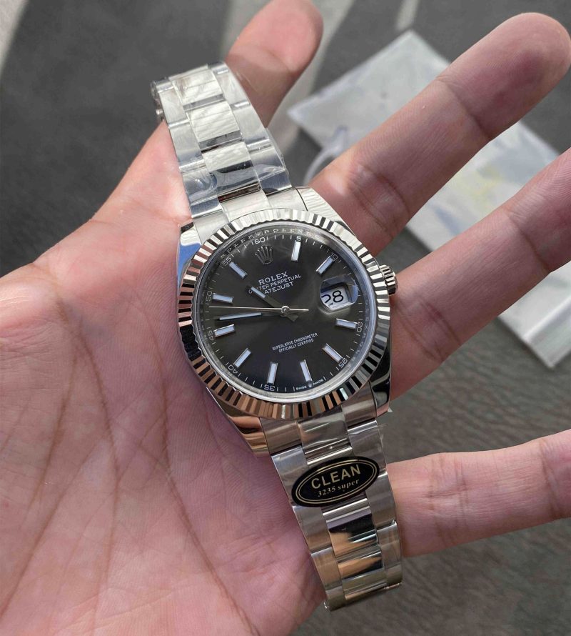 Clean Factory 126334-0013 41mm Grey Datejust Replica w/ 3235 Movement - Image 10