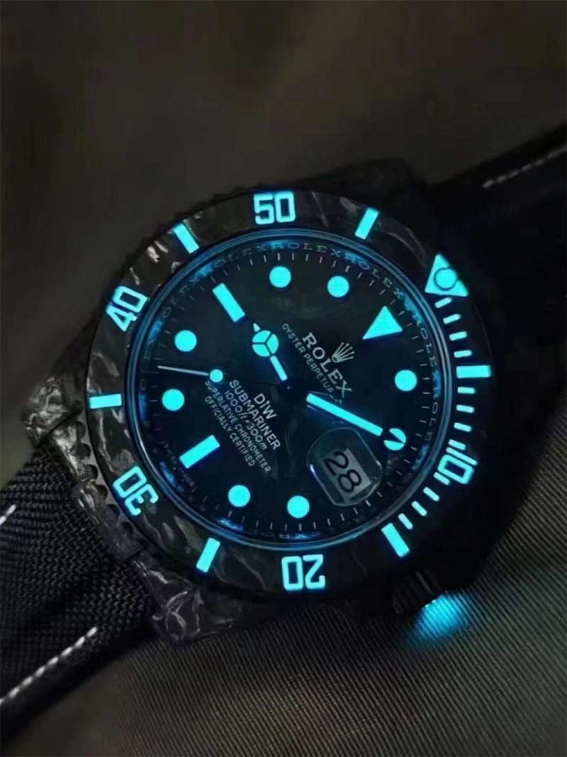 DiW Carbon Yellow Submariner VS3135 - VSF 40mm Forged Carbon - Image 10