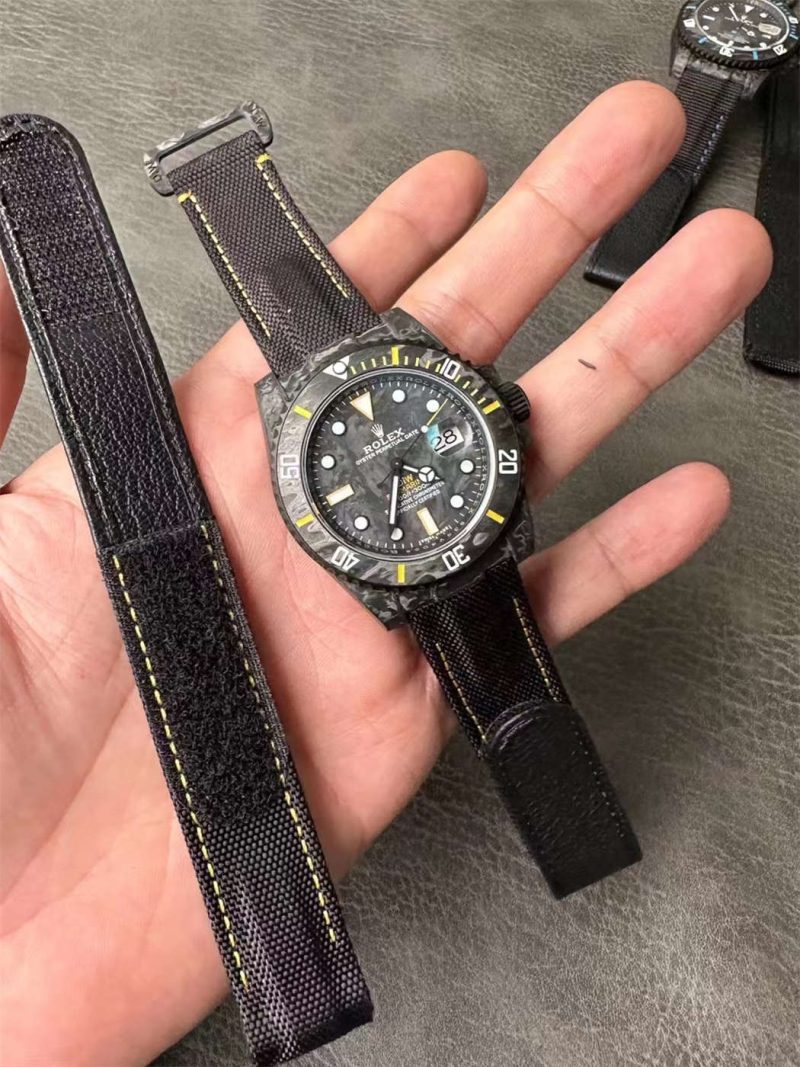 DiW Carbon Yellow Submariner VS3135 - VSF 40mm Forged Carbon - Image 11