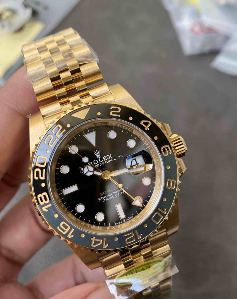 Clean Factory 126718GRNR Yellow Gold GMT-Master II Replica - Image 12