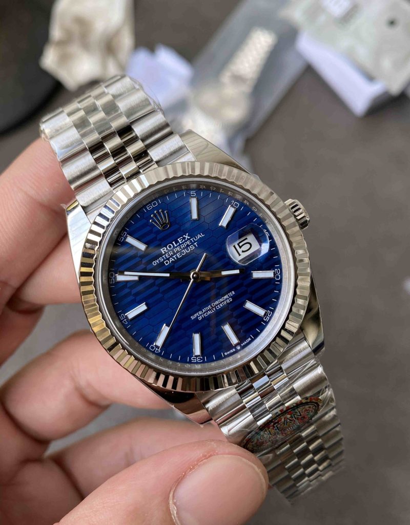 Clean Factory Datejust 41 126334 Blue Wave Dial Premium Rolex Homage - Image 12
