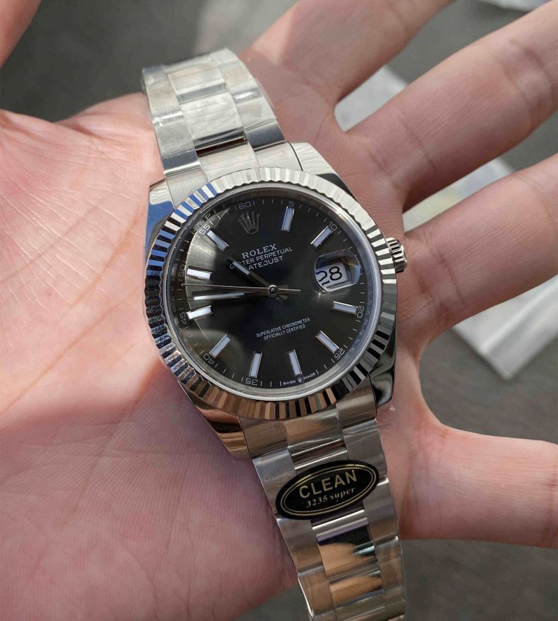 Clean Factory 126334-0013 41mm Grey Datejust Replica w/ 3235 Movement - Image 13