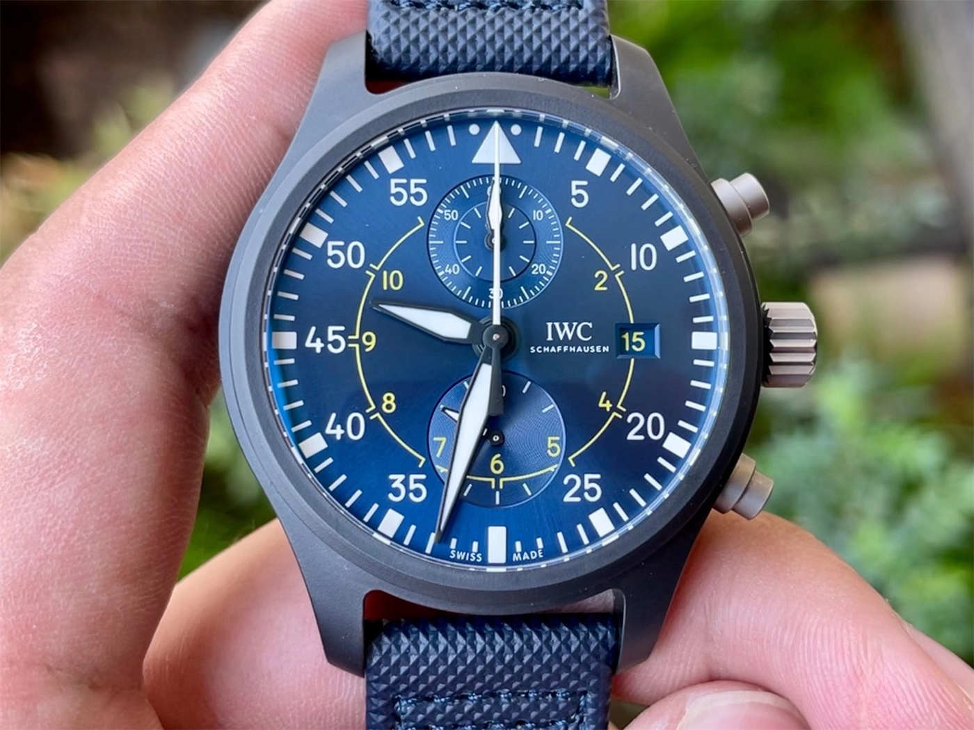 wc_upload_0001-102-1.jpg IWC Pilot Chronograph Blue Angels IW389008 1:1 Replica by ZF Factory Pilot’s Watch Chronograph Edition “Blue Angels” IW389008 - Image 1