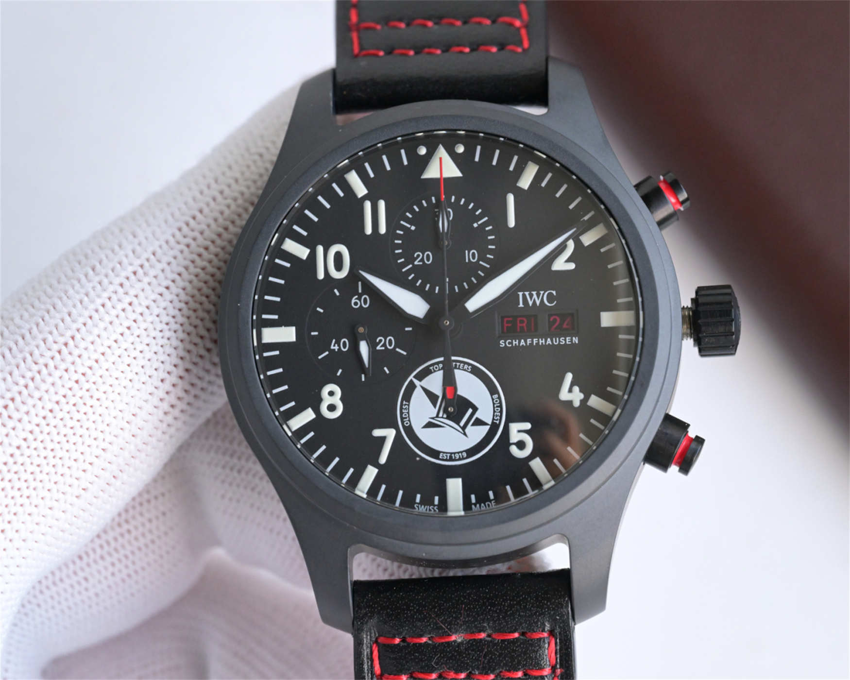 wc_upload_0001-106-1.jpg IWC Pilot’s Watch Chronograph Top Gun IW389108 1:1 Black Ceramic Replica by ZF - Image 1