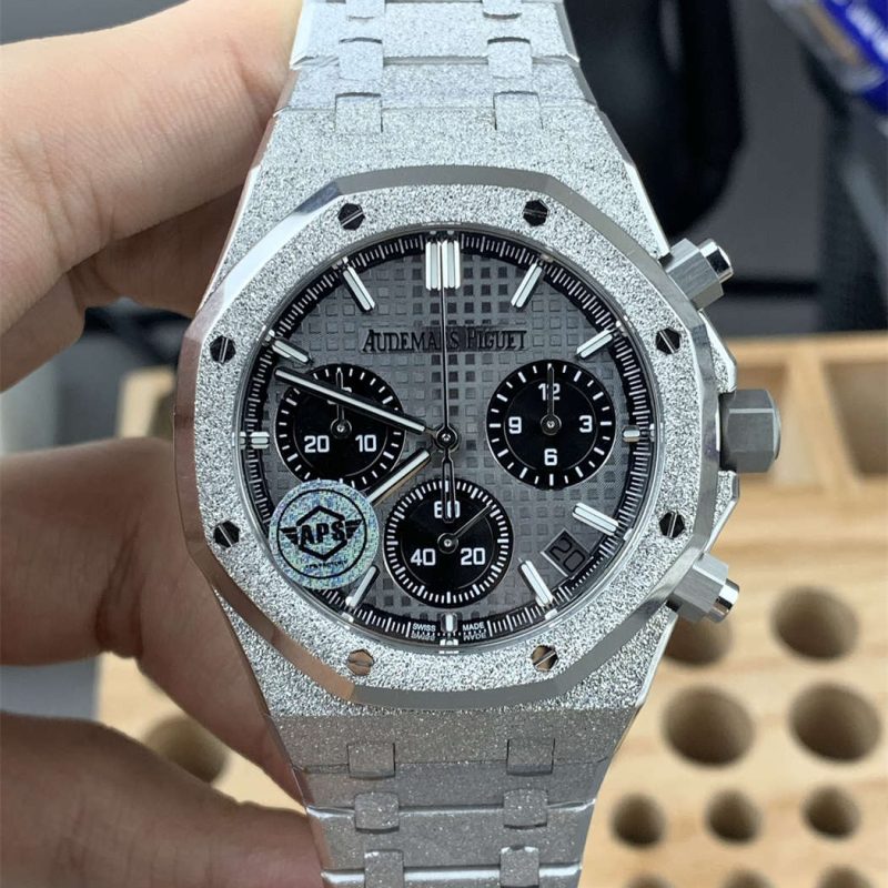 Audemars Piguet Royal Oak 26240BC.GG.1324BC.02 Frosted Grey 41mm 1:1 Replica by APS Factory Royal Oak Selfwinding Chronograph 26240BC.GG.1324BC.02