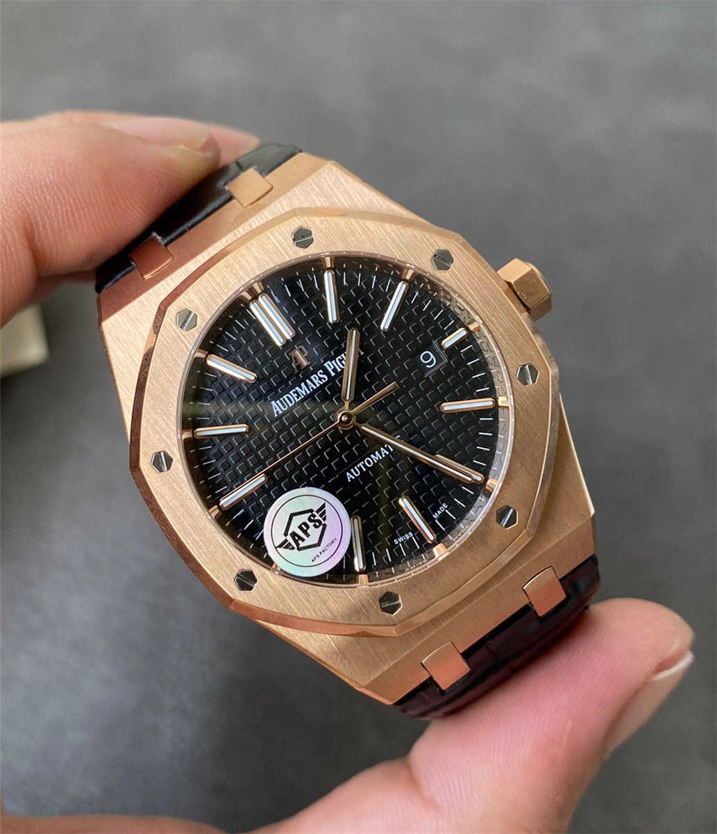 wc_upload_0001-121-1.jpg Royal Oak 15400OR.OO.D002CR.01 41mm Rose Gold 1:1 Replica Homage Watch - Image 1