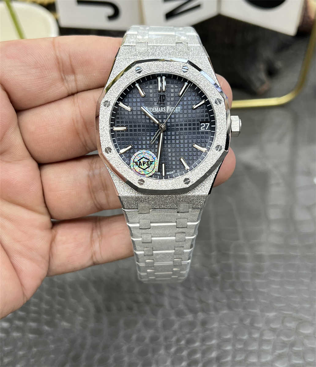 wc_upload_0001-122-1.jpg APS Factory Royal Oak 15500ST.OO.1220ST.01 Frosted Gold 1:1 Replica – 41mm Blue Dial - Image 1