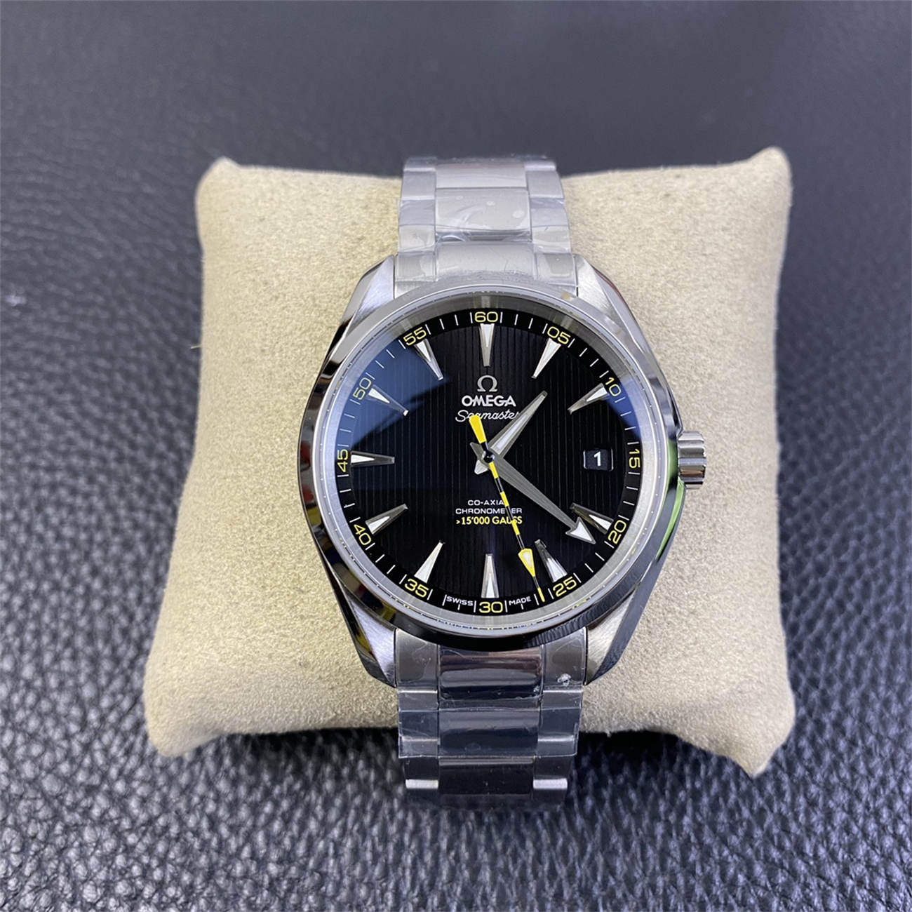 wc_upload_0001-13-1.jpg Omega Seamaster Aqua Terra 150M "Bumblebee" 1:1 Replica Watch - Image 1
