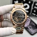 Audemars Piguet Royal Oak Double Balance Wheel Openworked 15407OR.OO.1220OR.01 Rose Gold 41mm 1:1 Replica