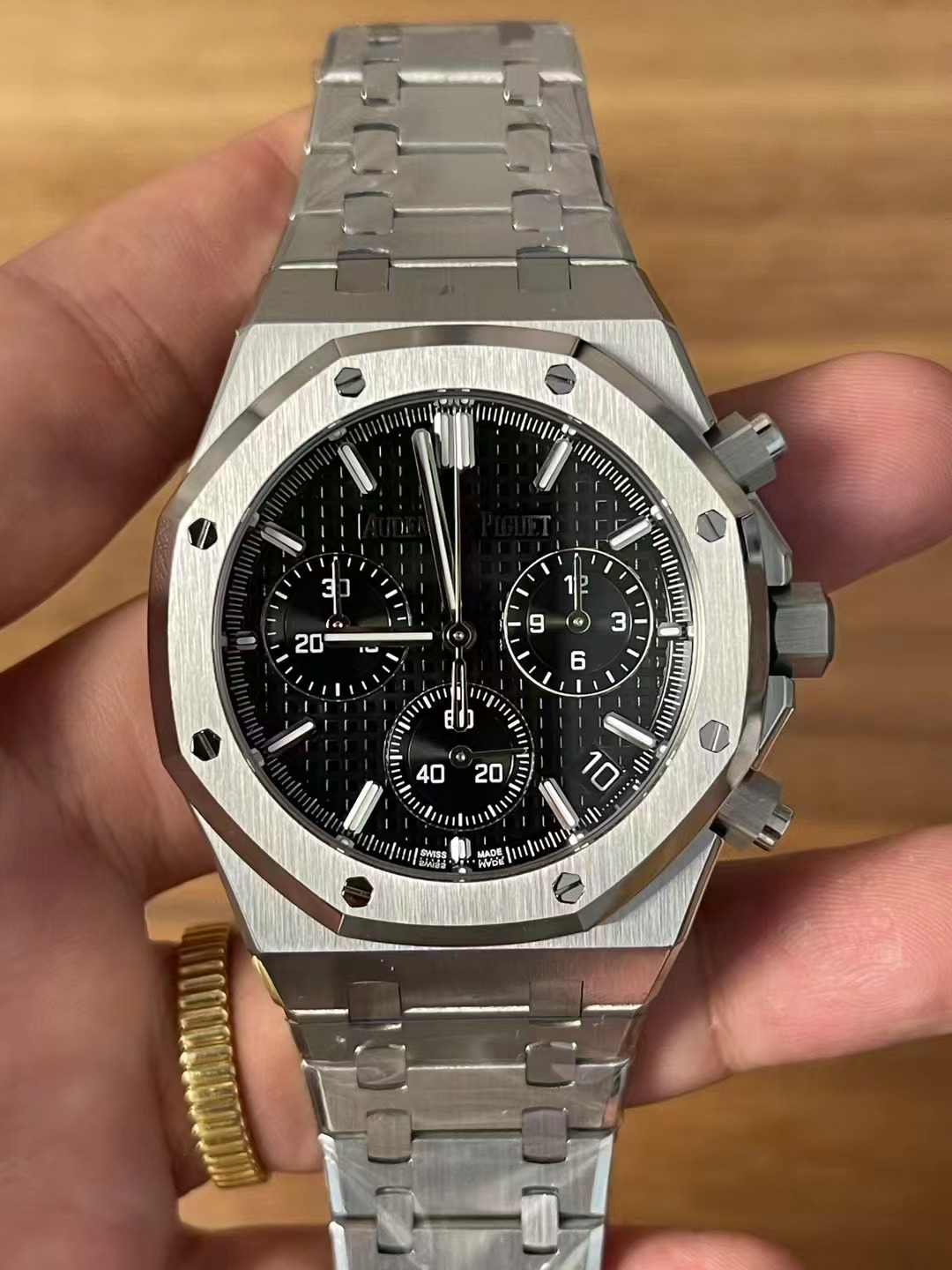 wc_upload_0001-147-1.jpg Audemars Piguet Royal Oak Chronograph 26240ST.OO.1320ST.06 41mm Flyback 1:1 Replica Homage - Image 1