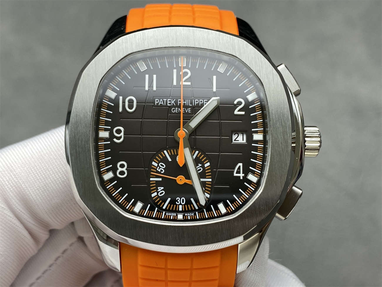 wc_upload_0001-156-1.jpg Patek Philippe Aquanaut Chronograph 5968 1:1 Super Clone Watch by 3K Factory - Image 1