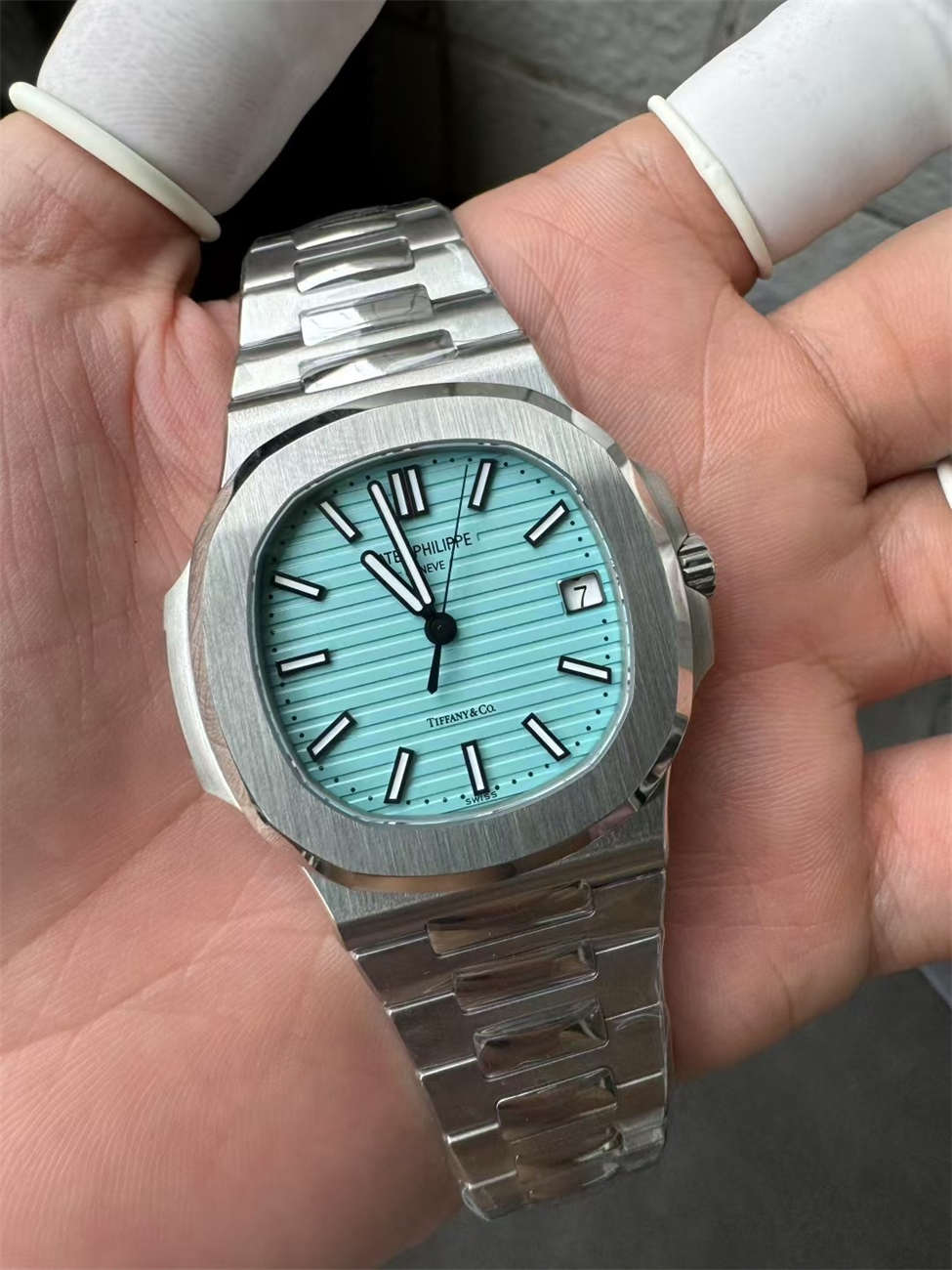 wc_upload_0001-161-1.jpg DDF Nautilus 5711/1A-018 Tiffany Blue 1:1 Patek Philippe Homage Replica - Image 1