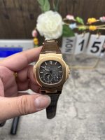 Patek Philippe Nautilus 5712GR-001 1:1 Replica Moonphase Leather Homage Watch