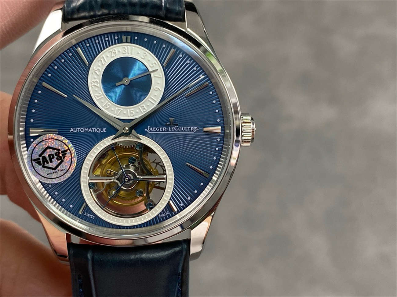 wc_upload_0001-188-1.jpg Jaeger-LeCoultre Master Ultra Thin Tourbillon Enamel 13234E1 1:1 Replica by APS Factory - Image 1