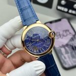 Cartier Ballon Bleu de Cartier 42mm Pink Gold Blue Dial 1:1 Replica Watch