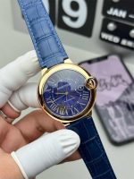 Cartier Ballon Bleu de Cartier 42mm Pink Gold Blue Dial 1:1 Replica Watch