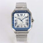 Cartier Santos de Cartier WSSA0047 Blue Bezel 1:1 Replica by GF Factory