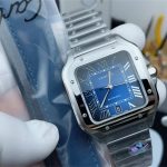 Cartier Santos de Cartier WSSA0013 Blue Dial 39.8mm 1:1 Replica by BV Factory