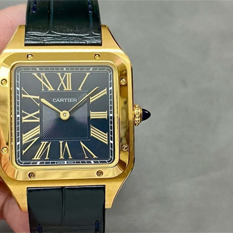 Cartier Santos Dumont XL WGSA0077 Black Lacquer 1:1 Replica Watch
