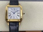 Cartier Santos Dumont XL Gold/White 1:1 Swiss Quartz Replica Watch