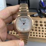Nautilus 7118 Ladies Rose Gold Diamond Bezel 1:1 Replica Watch