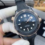 Omega Seamaster Diver 300M 43.5mm Black Ceramic Sedna Gold 1:1 Replica Homage