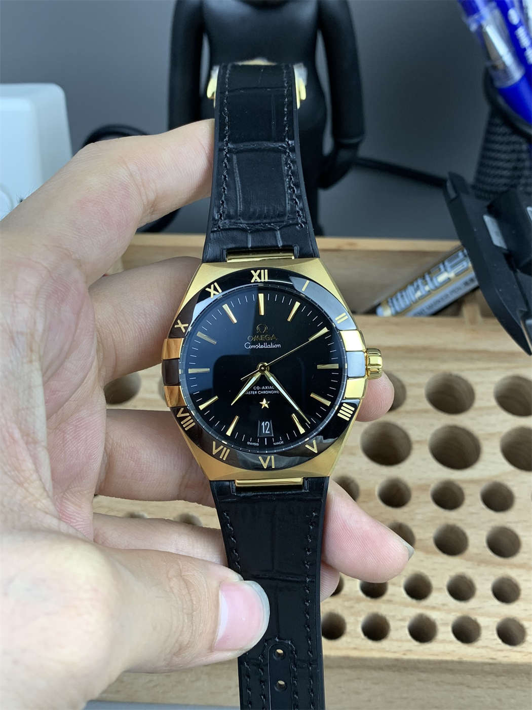 wc_upload_0001-4-1.jpg Omega Constellation 131.63.41.21.01.001 Gold 41mm Black Dial 1:1 Replica - Image 1