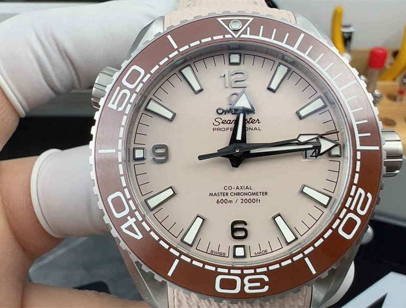 Omega Seamaster Planet Ocean 600M Desert Yellow 43.5mm 1:1 Replica Diver Watch
