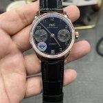 IWC Portugieser Automatic IW501707 42mm Rose Gold Black Dial 1:1 Homage by APS