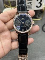 IWC Portugieser Automatic IW501707 42mm Rose Gold Black Dial 1:1 Homage by APS