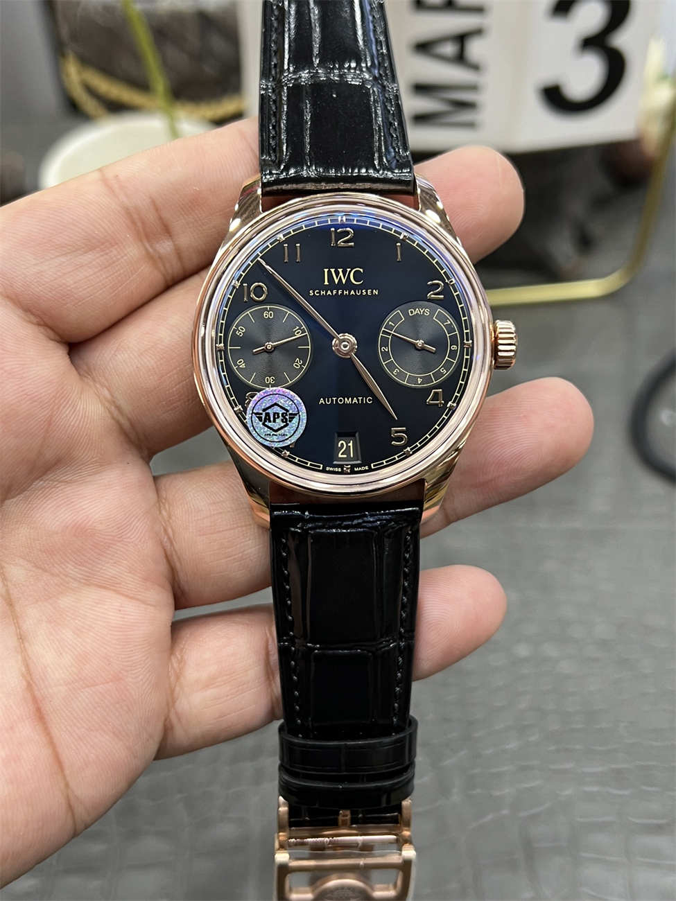 wc_upload_0001-67-1.jpg IWC Portugieser Automatic IW501707 42mm Rose Gold Black Dial 1:1 Homage by APS - Image 1
